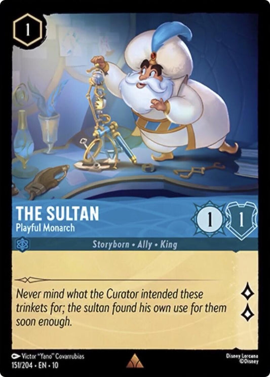 Image for The Sultan - Playful Monarch (151/204) [Whispers in the Well] (Cold Foil) - Disney Lorcana