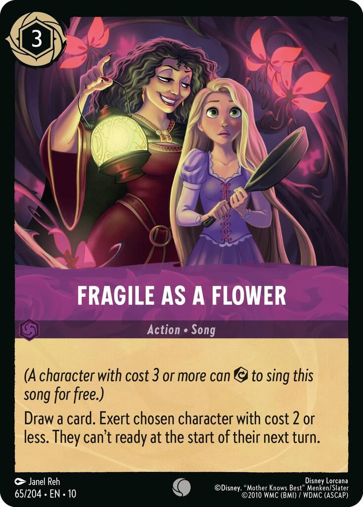Image for Fragile as a Flower (65/204) [Whispers in the Well] (Cold Foil) - Disney Lorcana