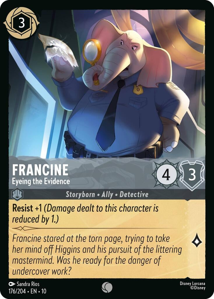 Image for Francine - Eyeing the Evidence (176/204) [Whispers in the Well] - Disney Lorcana