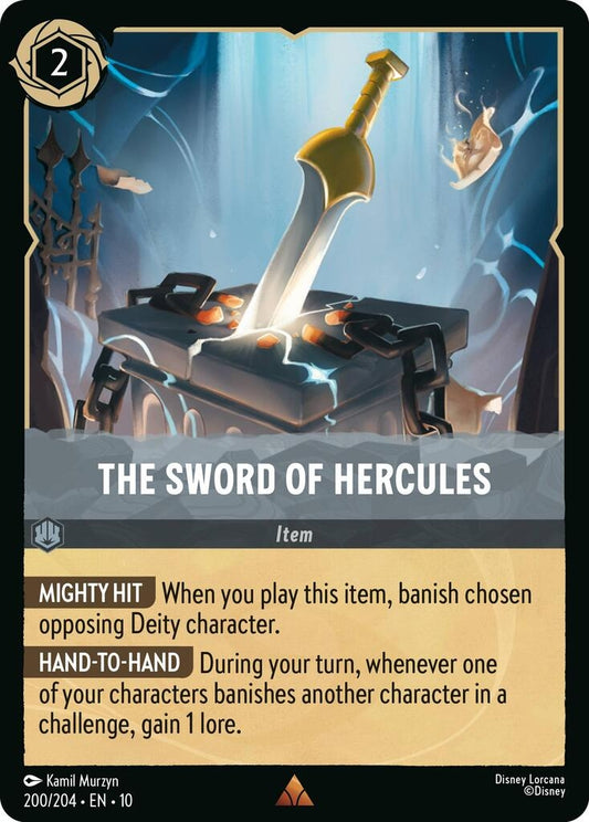 Image for The Sword of Hercules (200/204) [Whispers in the Well] (Cold Foil) - Disney Lorcana