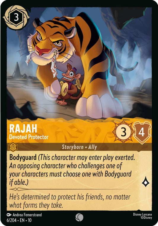 Image for Rajah - Devoted Protector (6/204) [Whispers in the Well] (Cold Foil) - Disney Lorcana