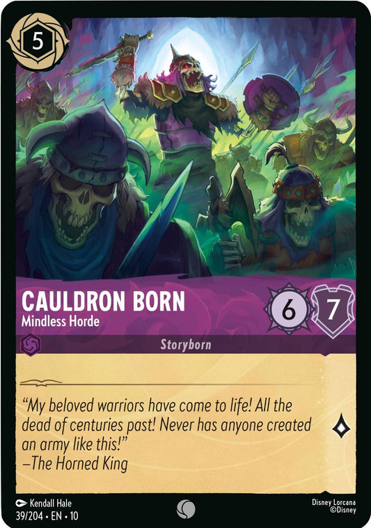 Image for Cauldron Born - Mindless Horde (39/204) [Whispers in the Well] (Cold Foil) - Disney Lorcana