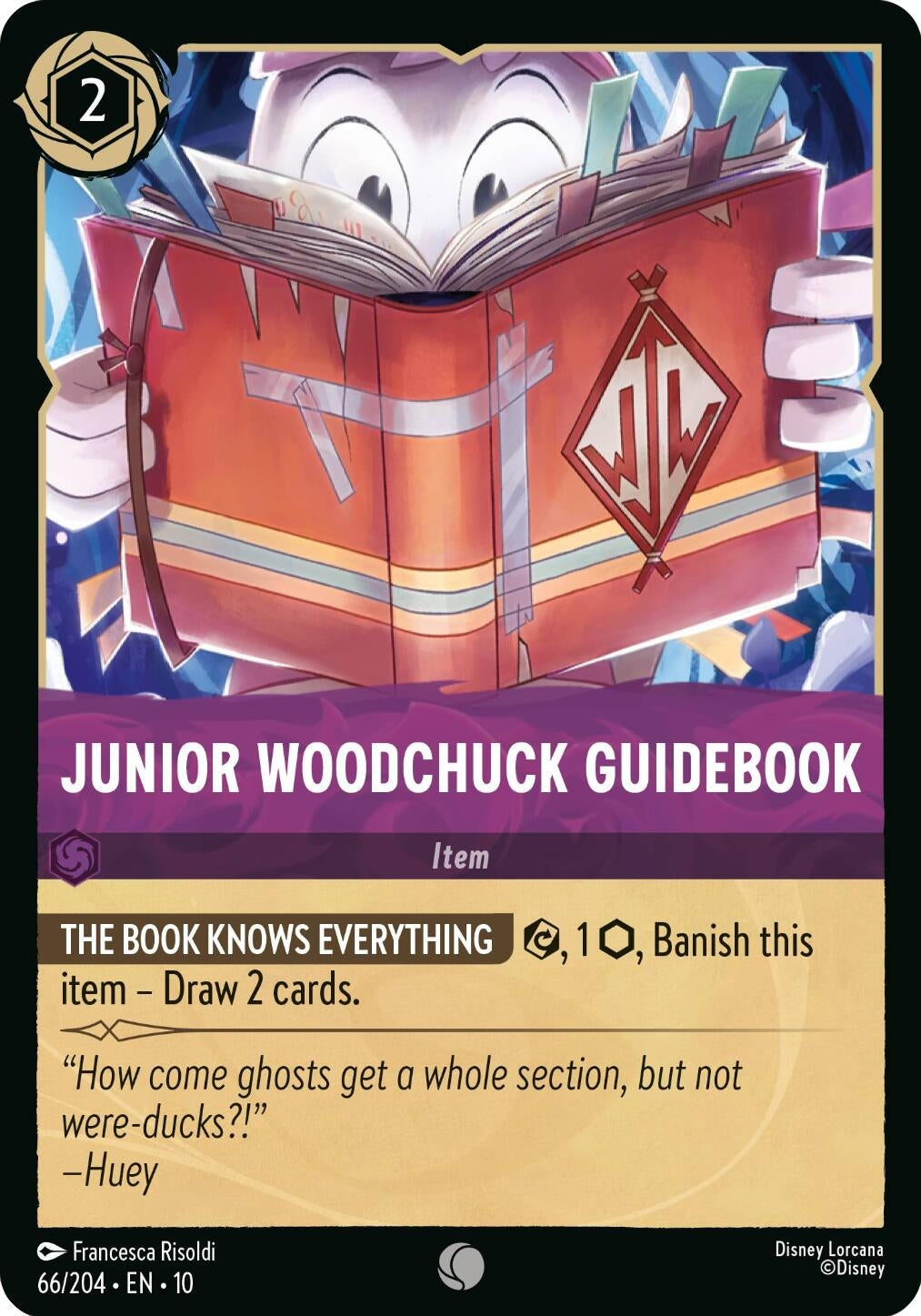 Image for Junior Woodchuck Guidebook (66/204) [Whispers in the Well] (Cold Foil) - Disney Lorcana