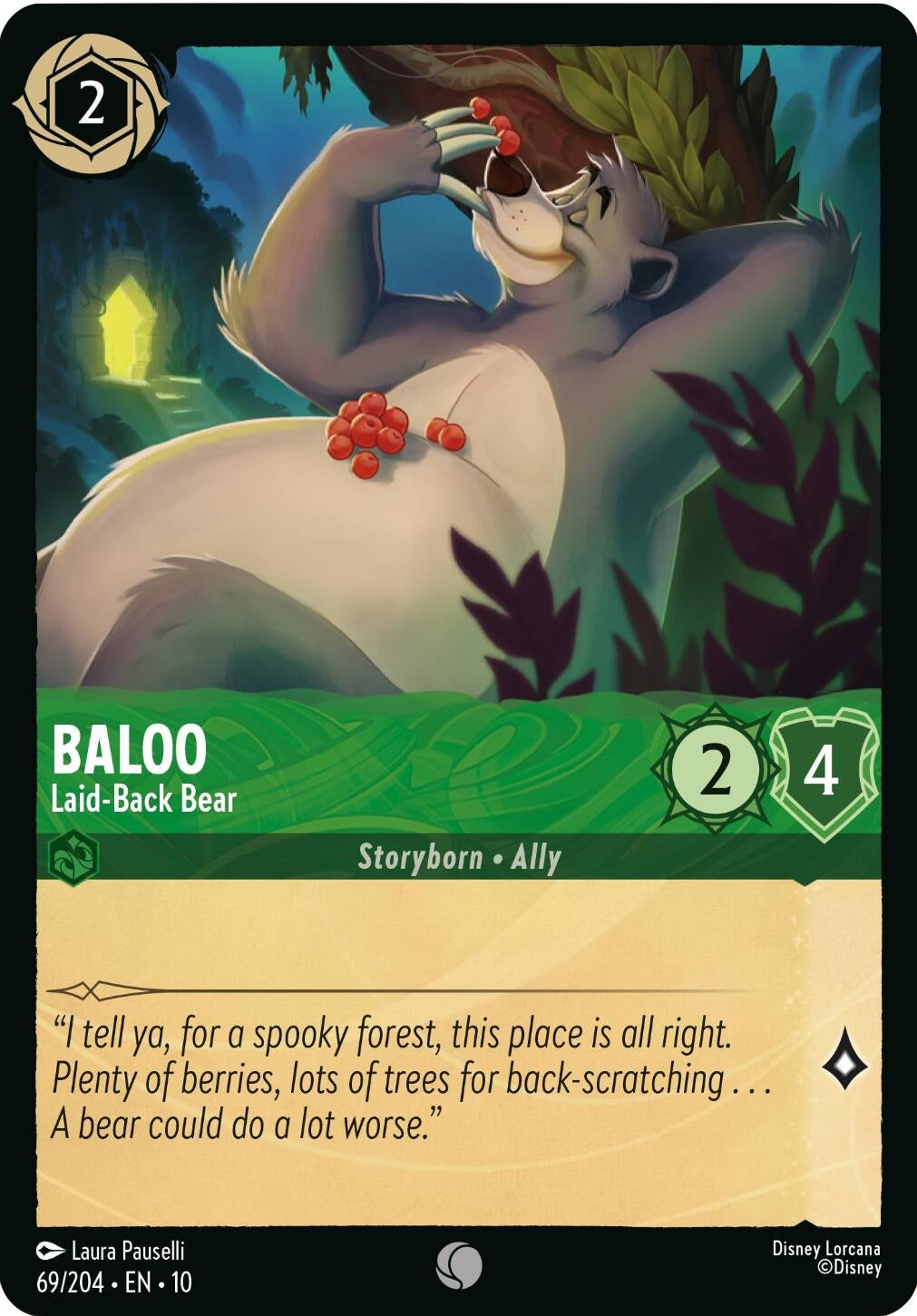 Image for Baloo - Laid-Back Bear (69/204) [Whispers in the Well] - Disney Lorcana
