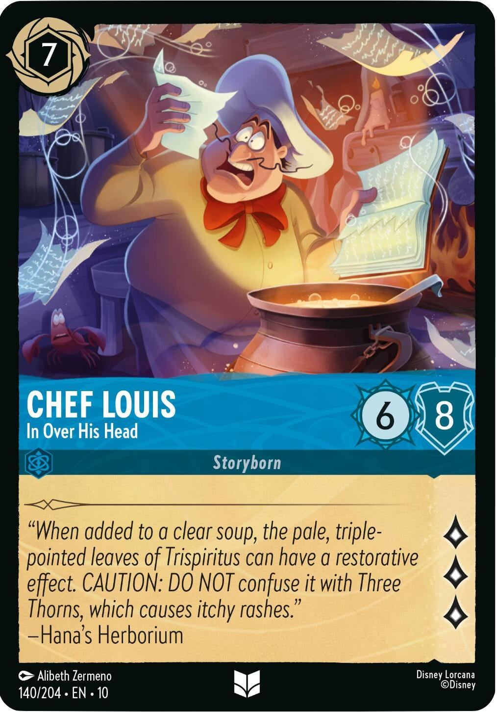 Image for Chef Louis - In Over His Head (140/204) [Whispers in the Well] (Cold Foil) - Disney Lorcana