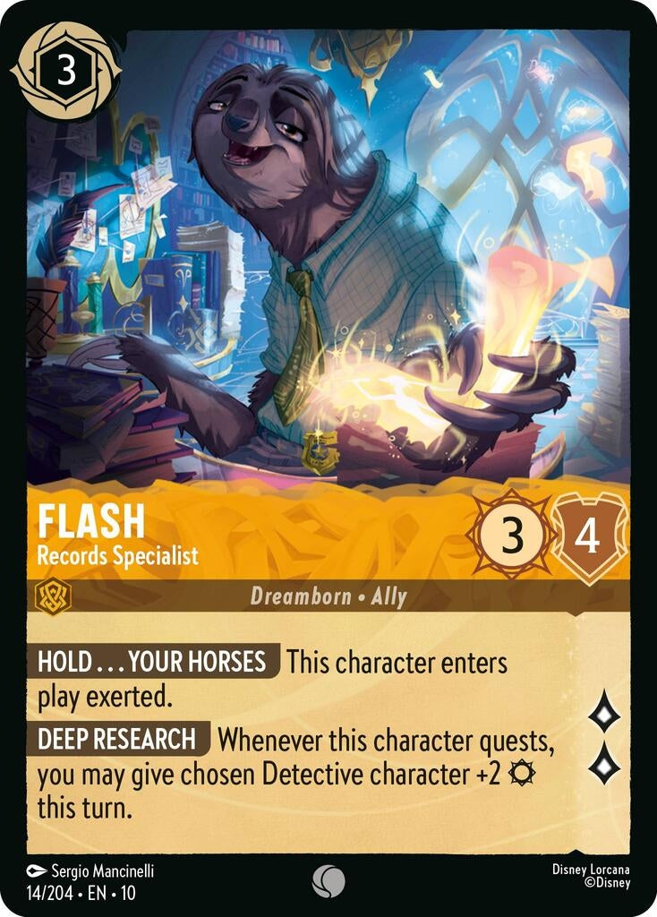 Image for Flash - Records Specialist (14/204) [Whispers in the Well] (Cold Foil) - Disney Lorcana