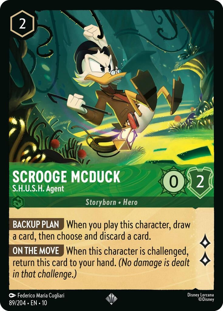 Image for Scrooge McDuck - S.H.U.S.H. Agent (89/204) [Whispers in the Well] (Cold Foil) - Disney Lorcana