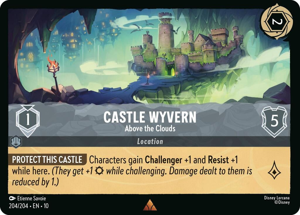 Image for Castle Wyvern - Above the Clouds (204/204) [Whispers in the Well] (Cold Foil) - Disney Lorcana