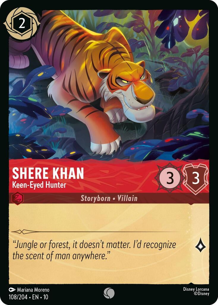 Image for Shere Khan - Keen-Eyed Hunter (108/204) [Whispers in the Well] - Disney Lorcana
