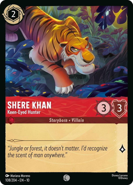 Image for Shere Khan - Keen-Eyed Hunter (108/204) [Whispers in the Well] - Disney Lorcana
