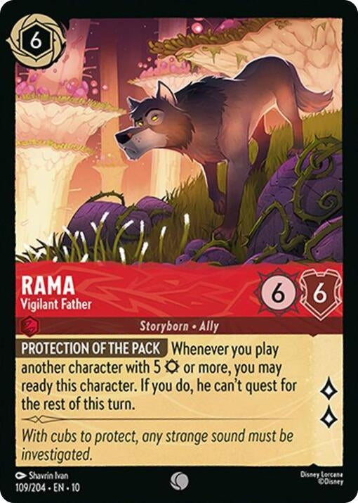 Image for Rama - Vigilant Father (109/204) [Whispers in the Well] (Cold Foil) - Disney Lorcana