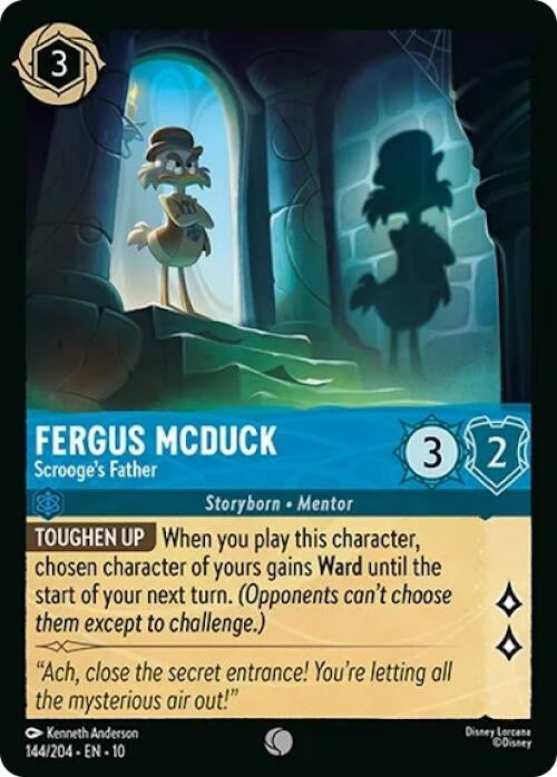 Image for Fergus McDuck - Scrooge's Father (144/204) [Whispers in the Well] (Cold Foil) - Disney Lorcana