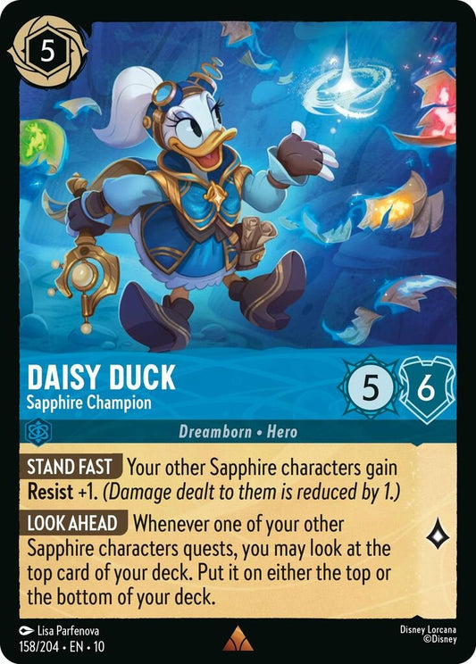Image for Daisy Duck - Sapphire Champion (158/204) [Whispers in the Well] (Cold Foil) - Disney Lorcana