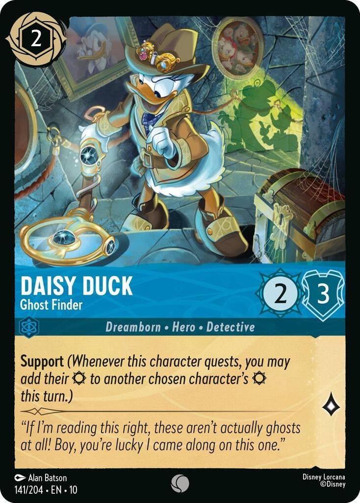Image for Daisy Duck - Ghost Finder (141/204) [Whispers in the Well] (Cold Foil) - Disney Lorcana