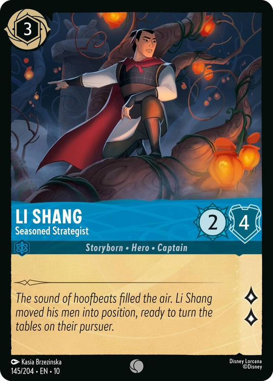 Image for Li Shang - Seasoned Strategist (145/204) [Whispers in the Well] - Disney Lorcana