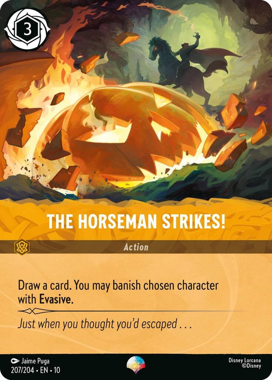 Image for The Horseman Strikes! (Epic) (207/204) [Whispers in the Well] (Holofoil) - Disney Lorcana