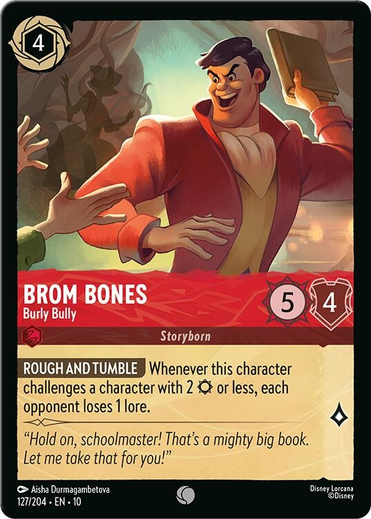 Image for Brom Bones - Burly Bully (127/204) [Whispers in the Well] - Disney Lorcana