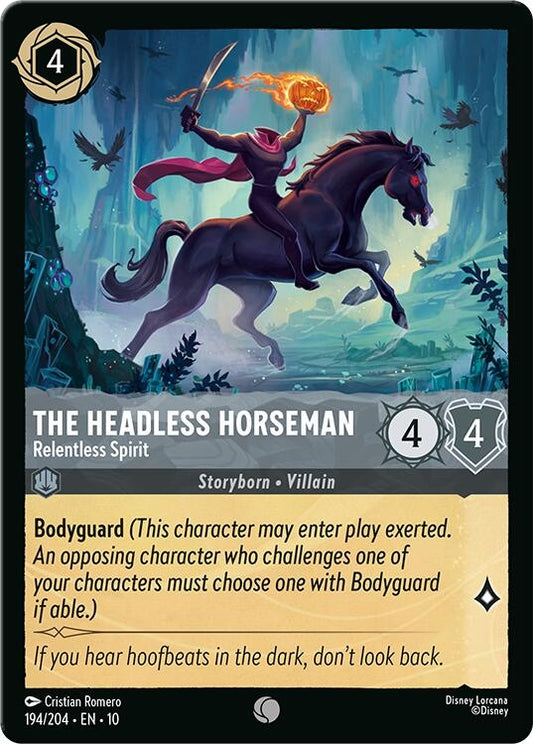 Image for The Headless Horseman - Relentless Spirit (194/204) [Whispers in the Well] (Cold Foil) - Disney Lorcana