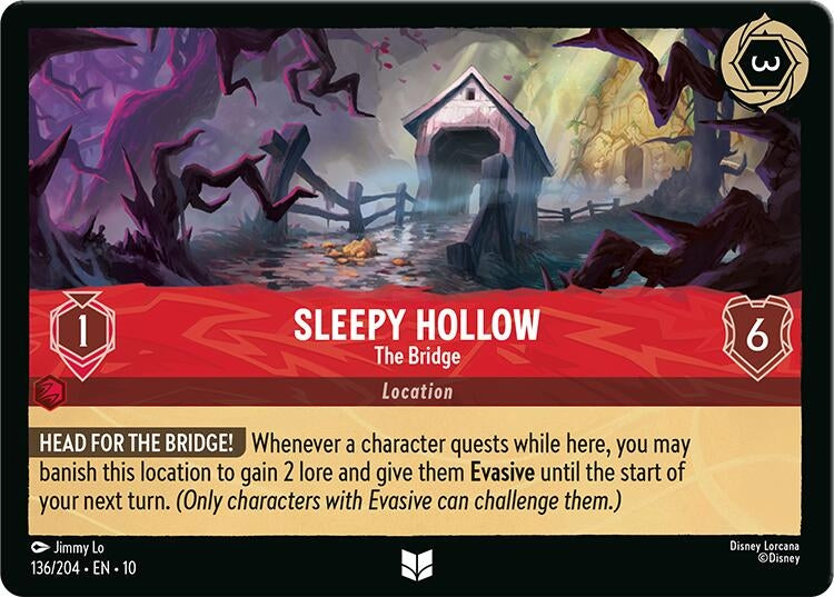 Image for Sleepy Hollow - The Bridge (136/204) [Whispers in the Well] (Cold Foil) - Disney Lorcana