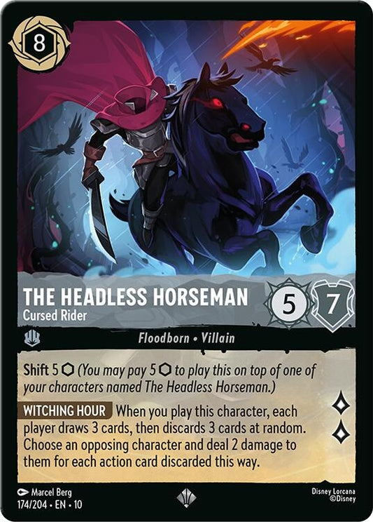 Image for The Headless Horseman - Cursed Rider (174/204) [Whispers in the Well] (Cold Foil) - Disney Lorcana