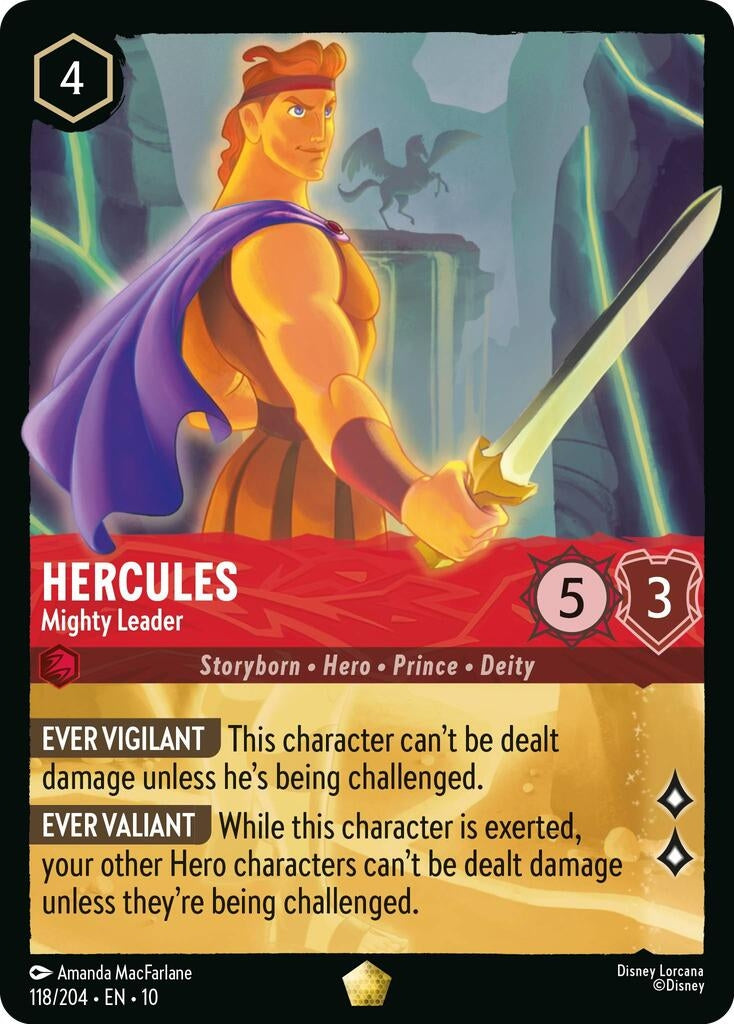 Image for Hercules - Mighty Leader (118/204) [Whispers in the Well] (Cold Foil) - Disney Lorcana