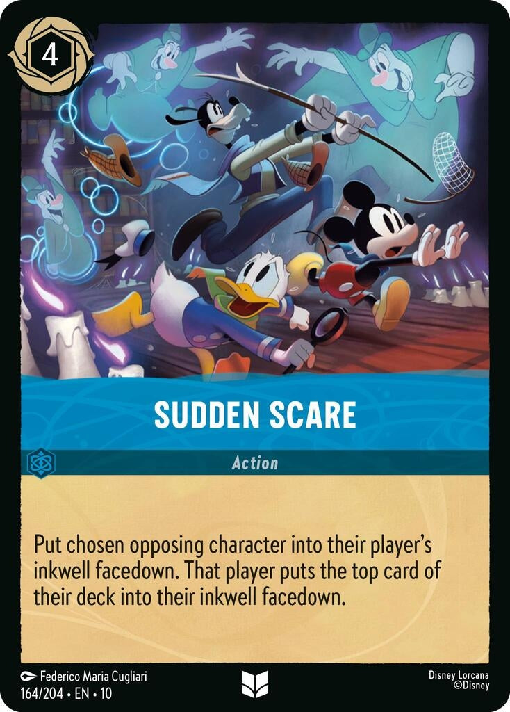 Image for Sudden Scare (164/204) [Whispers in the Well] (Cold Foil) - Disney Lorcana