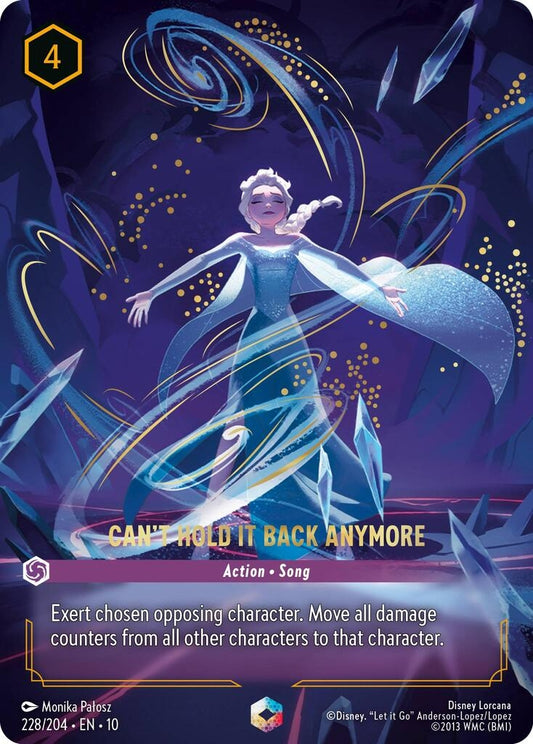Image for Can't Hold It Back Anymore (Enchanted) (228/204) [Whispers in the Well] (Holofoil) - Disney Lorcana