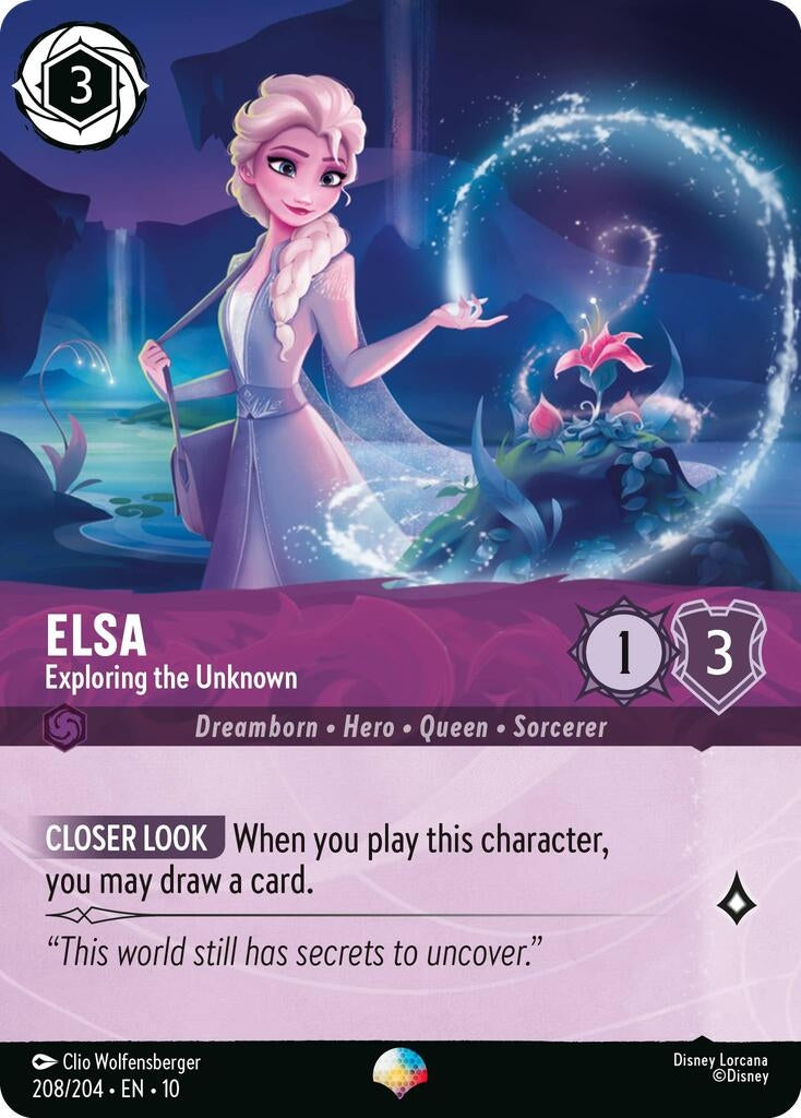Image for Elsa - Exploring the Unknown (Epic) (208/204) [Whispers in the Well] (Holofoil) - Disney Lorcana