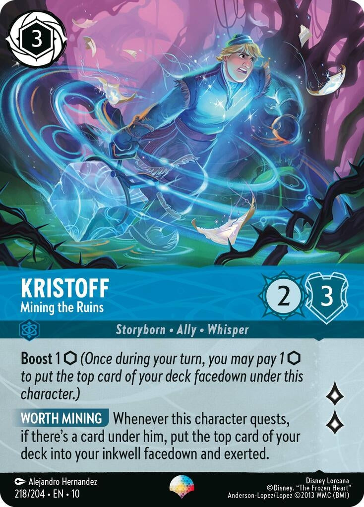 Image for Kristoff - Mining the Ruins (Epic) (218/204) [Whispers in the Well] (Holofoil) - Disney Lorcana