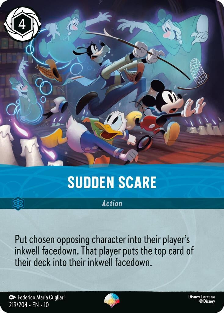 Image for Sudden Scare (Epic) (219/204) [Whispers in the Well] (Holofoil) - Disney Lorcana