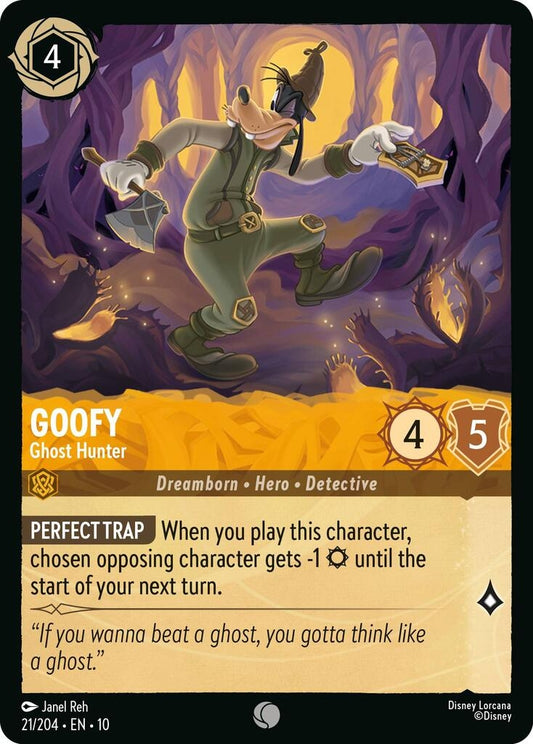 Image for Goofy - Ghost Hunter (21/204) [Whispers in the Well] (Cold Foil) - Disney Lorcana