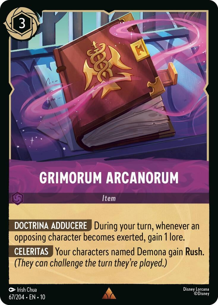 Image for Grimorum Arcanorum (67/204) [Whispers in the Well] - Disney Lorcana