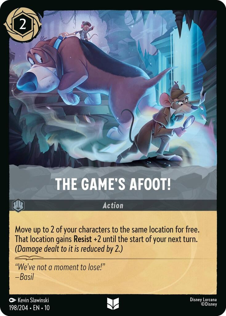 Image for The Game's Afoot! (198/204) [Whispers in the Well] (Cold Foil) - Disney Lorcana