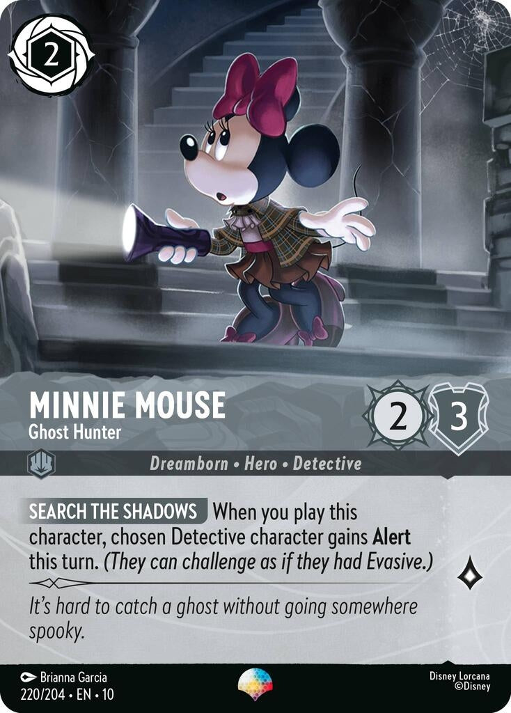 Image for Minnie Mouse - Ghost Hunter (Epic) (220/204) [Whispers in the Well] (Holofoil) - Disney Lorcana