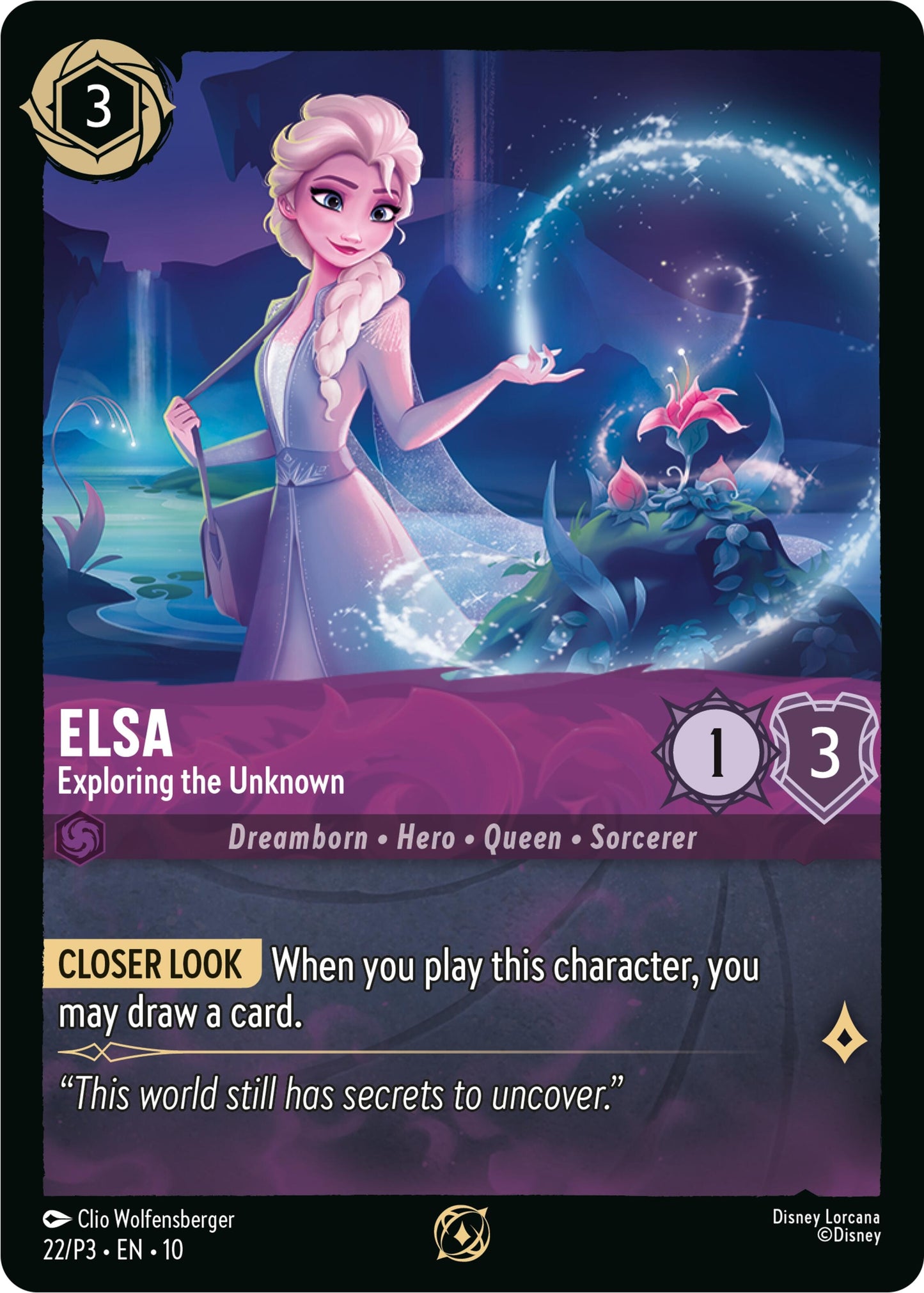 Image for Elsa - Exploring the Unknown (22) [Disney Lorcana Promo Cards] (Cold Foil) - Disney Lorcana