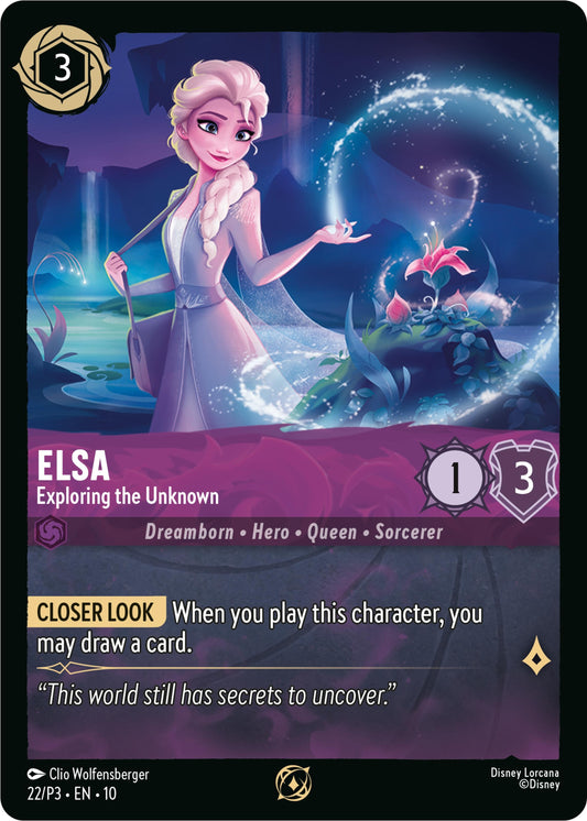Image for Elsa - Exploring the Unknown (22) [Disney Lorcana Promo Cards] (Cold Foil) - Disney Lorcana