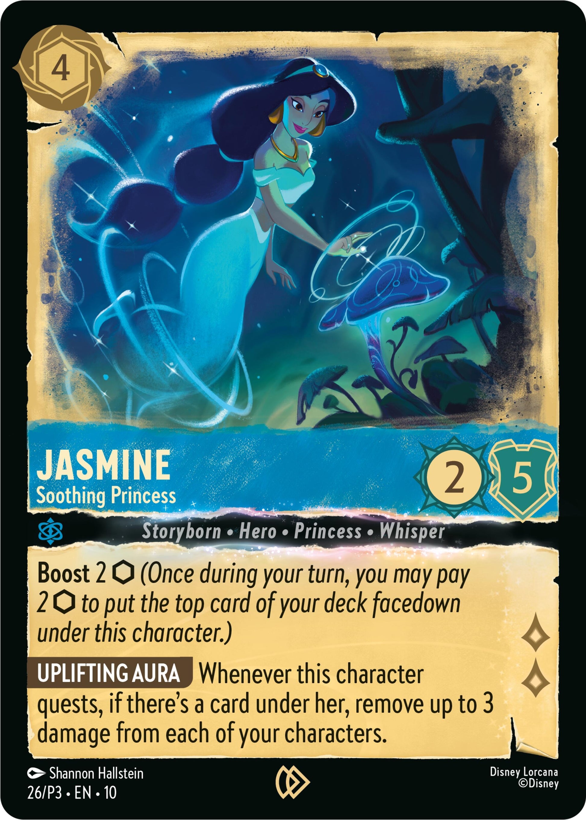 Image for Jasmine - Soothing Princess (26) [Disney Lorcana Promo Cards] (Cold Foil) - Disney Lorcana