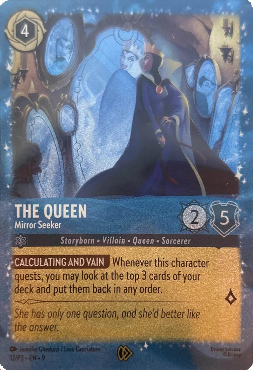 Image for The Queen - Mirror Seeker (12) [Disney Lorcana Promo Cards] (Holofoil) - Disney Lorcana
