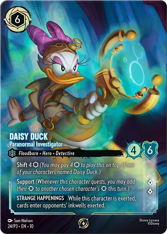 Image for Daisy Duck - Paranormal Investigator (Store Championship) (24) [Disney Lorcana Promo Cards] (Holofoil) - Disney Lorcana