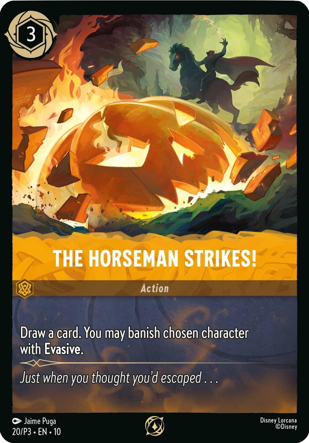 Image for The Horseman Strikes! (20) [Disney Lorcana Promo Cards] (Cold Foil) - Disney Lorcana