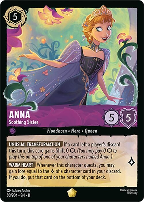 Image for Anna - Soothing Sister (50/204) [Winterspell] (Cold Foil) - Disney Lorcana