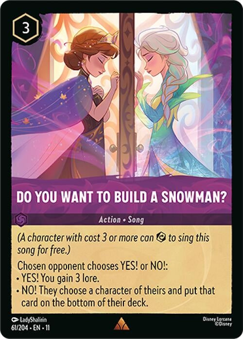 Image for Do You Want To Build A Snowman? (61/204) [Winterspell] (Cold Foil) - Disney Lorcana