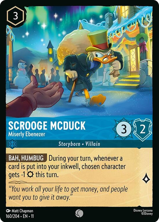 Image for Scrooge McDuck - Miserly Ebenezer (160/204) [Winterspell] - Disney Lorcana
