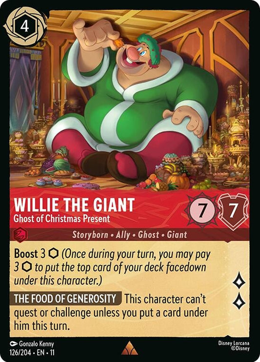 Image for Willie the Giant - Ghost of Christmas Present (126/204) [Winterspell] (Cold Foil) - Disney Lorcana