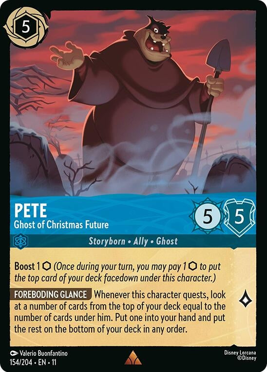 Image for Pete - Ghost of Christmas Future (154/204) [Winterspell] (Cold Foil) - Disney Lorcana