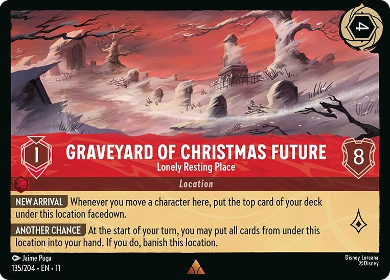 Image for Graveyard of Christmas Future - Lonely Resting Place (135/204) [Winterspell] (Cold Foil) - Disney Lorcana