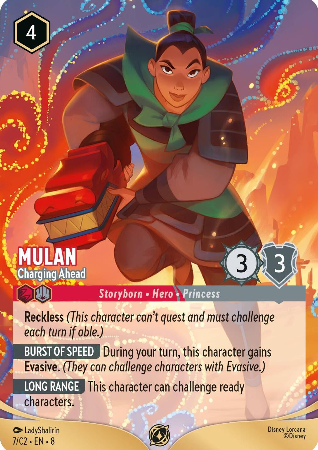 Image for Mulan - Charging Ahead (7) [Disney Lorcana Promo Cards] - Disney Lorcana