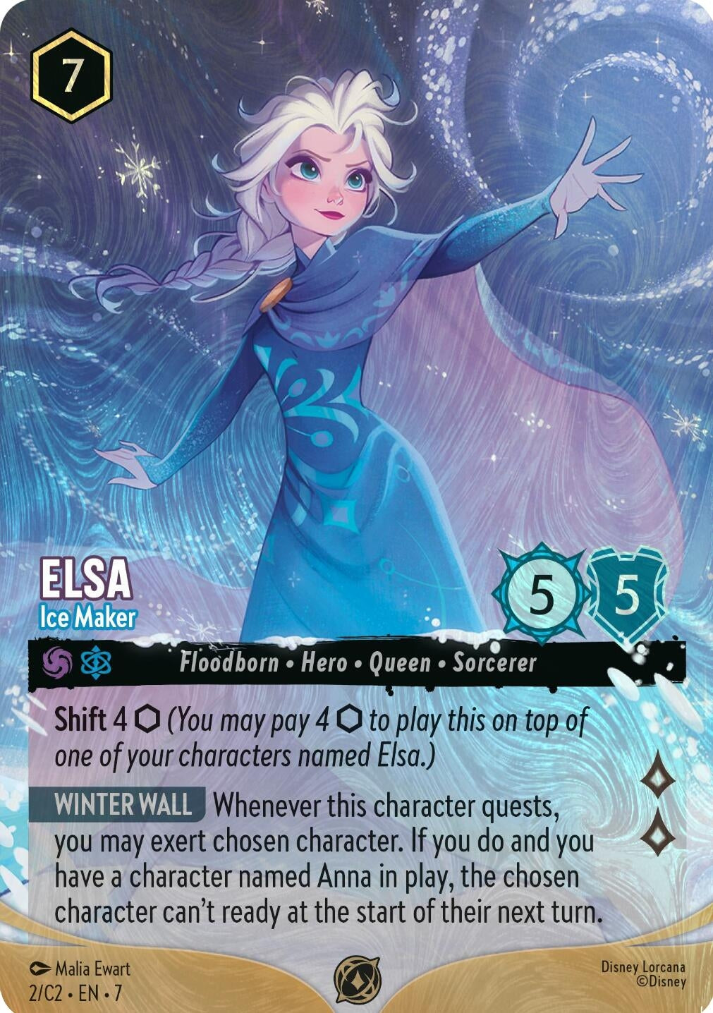 Image for Elsa - Ice Maker (Foil) (2) [Disney Lorcana Promo Cards] (Holofoil) - Disney Lorcana