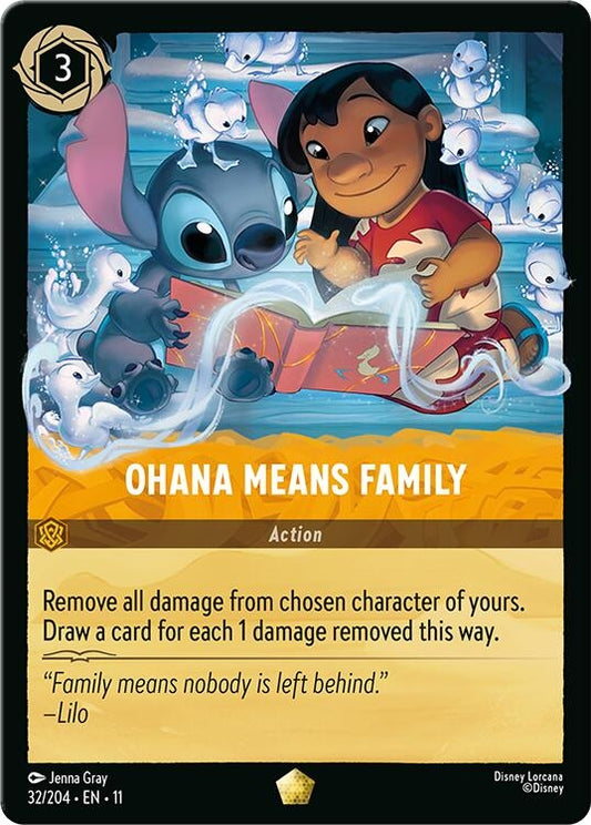 Image for Ohana Means Family (32/204) [Winterspell] (Cold Foil) - Disney Lorcana