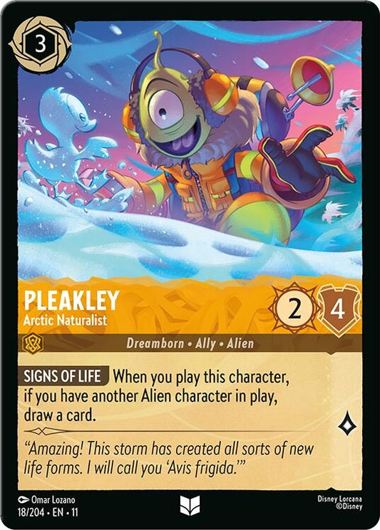 Image for Pleakley - Arctic Naturalist (18/204) [Winterspell] (Cold Foil) - Disney Lorcana